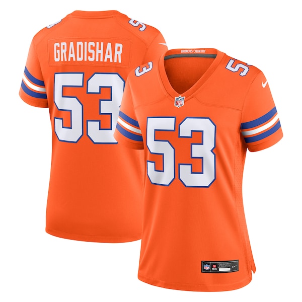 Randy Gradishar Denver Broncos Nike Women's Mile High Collection 1977 Throwback Retired Player Game Jersey - Orange