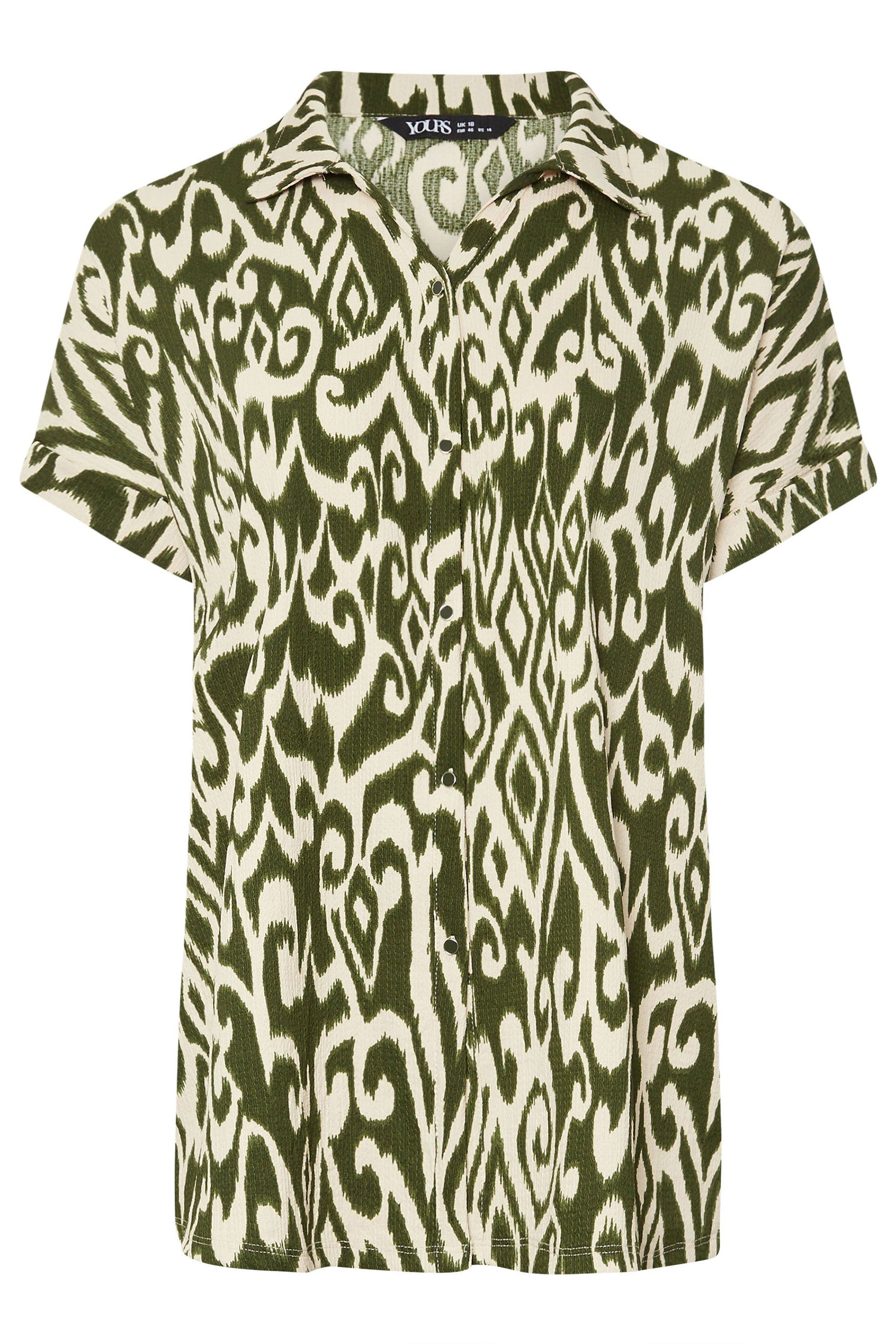 Yours Textured Abstract Print Shirt