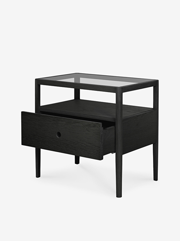 Table de chevet spindle - ethnicraft noir