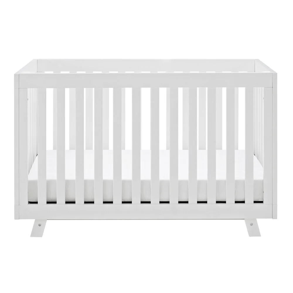 Storkcraft Beckett 3-in-1 Convertible Pine Wood Crib with Adjustable Height Mattress and Converts to Toddler Bed & Day Bed