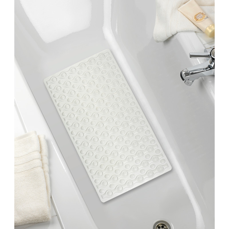 Tapis de bain Rocha blanc 70 x 40 cm WENKO