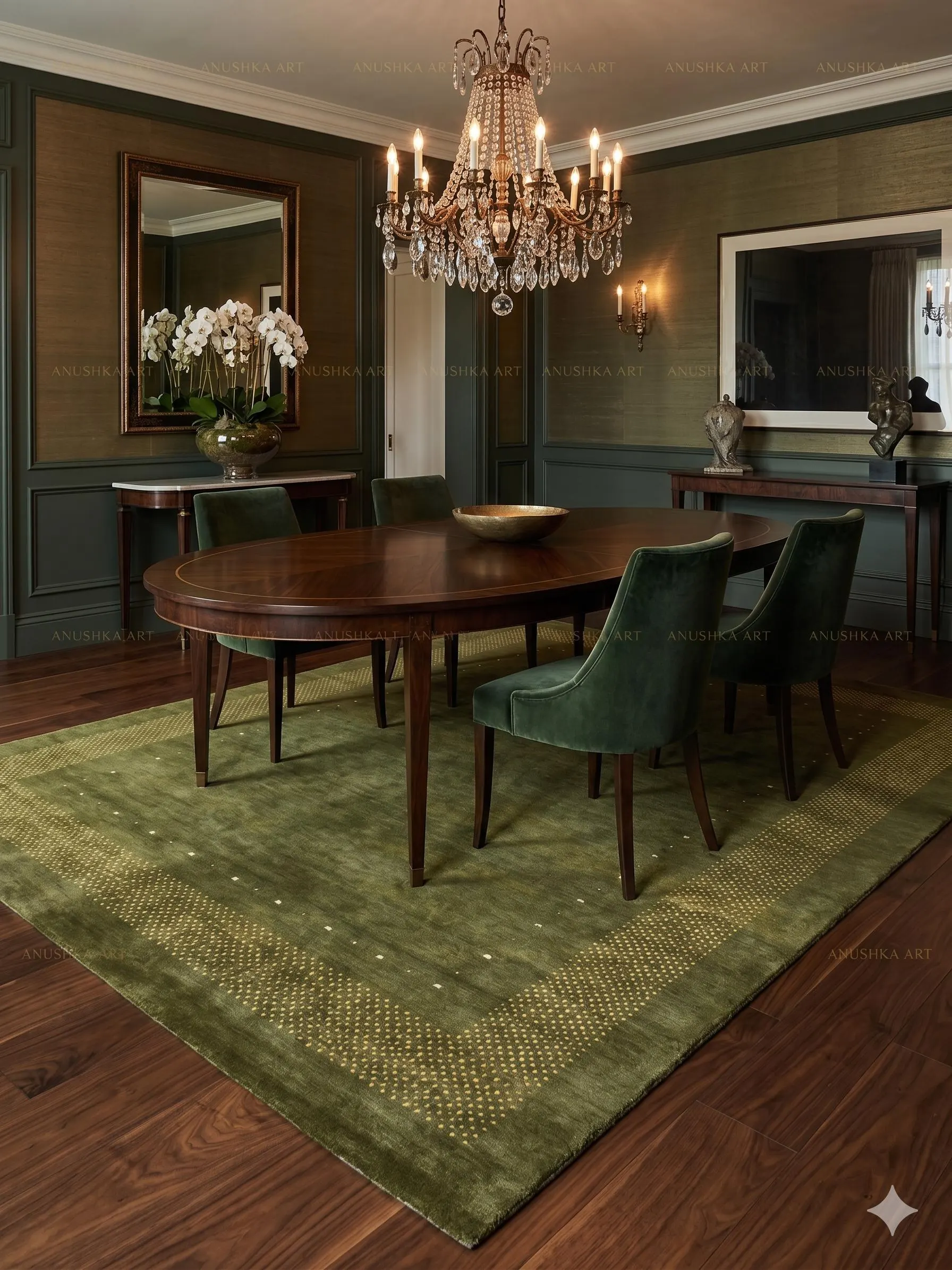 Artisan Olive Green Handloom Wool Rug Gabbeh Loribaft Bordered Area Carpet for Living Room High Quality Dense Pile Tribal Design 8x10 9x12