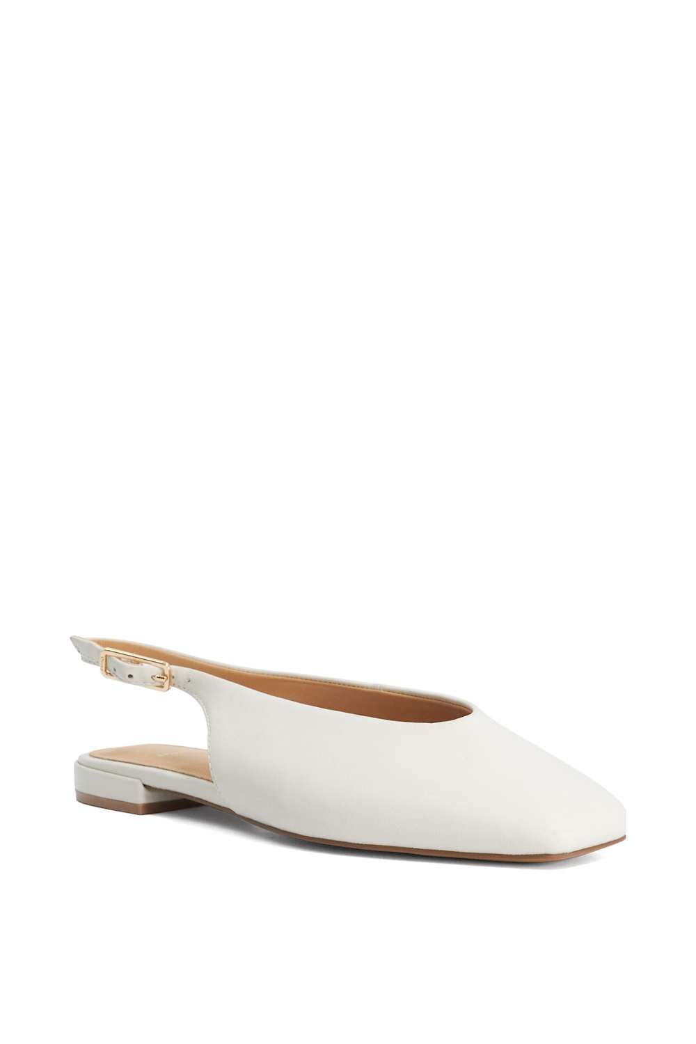 Dune London Heartbeat' Leather Ballet Pumps