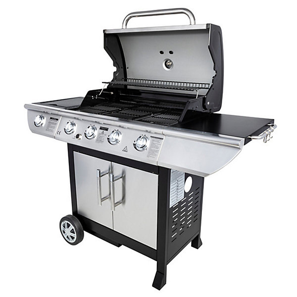 Barbecue au gaz BRISBANE - 4 brûleurs 14kW   plaque de cuisson - SOMAGIC