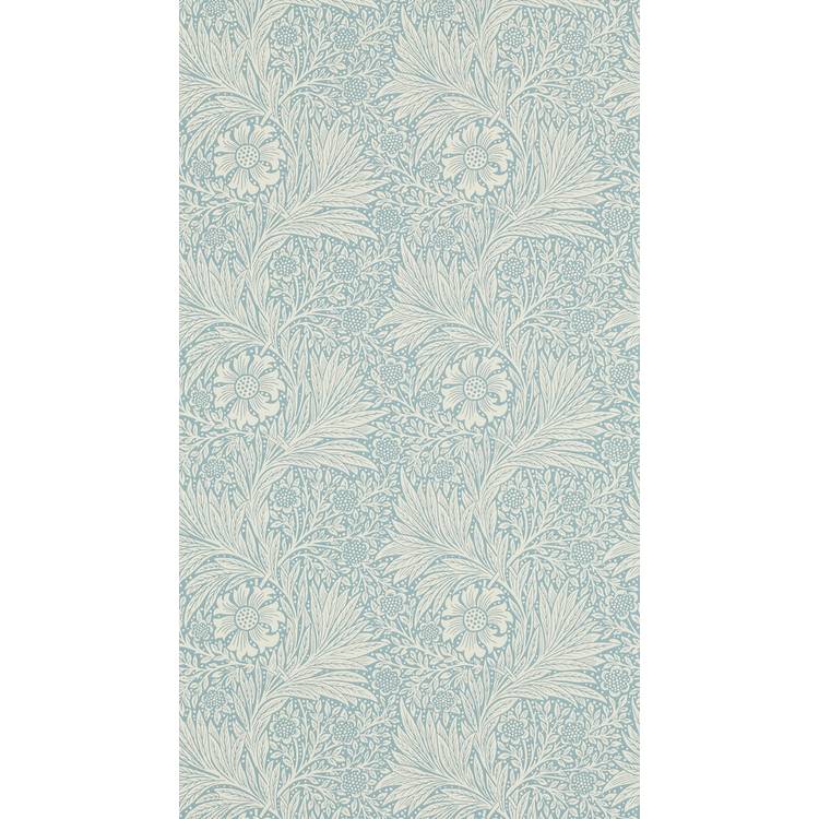 Morris & Co. Marigold Blue Floral Wallpaper