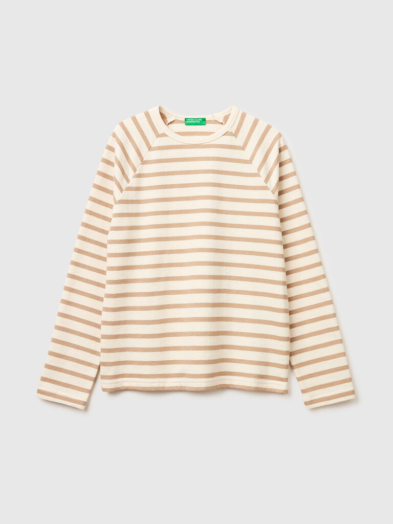 Striped closed sweatshirt