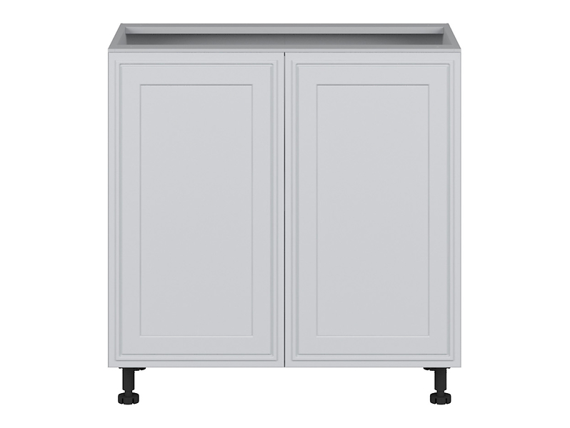 Szafka kuchenna dolna Verdi 80 cm dwudrzwiowa jasny szary mat