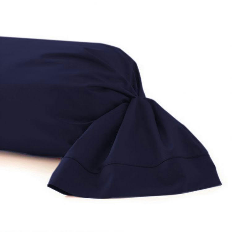 PERCALE MONTELEONE - Taie de traversin en Coton Bleu 185 cm