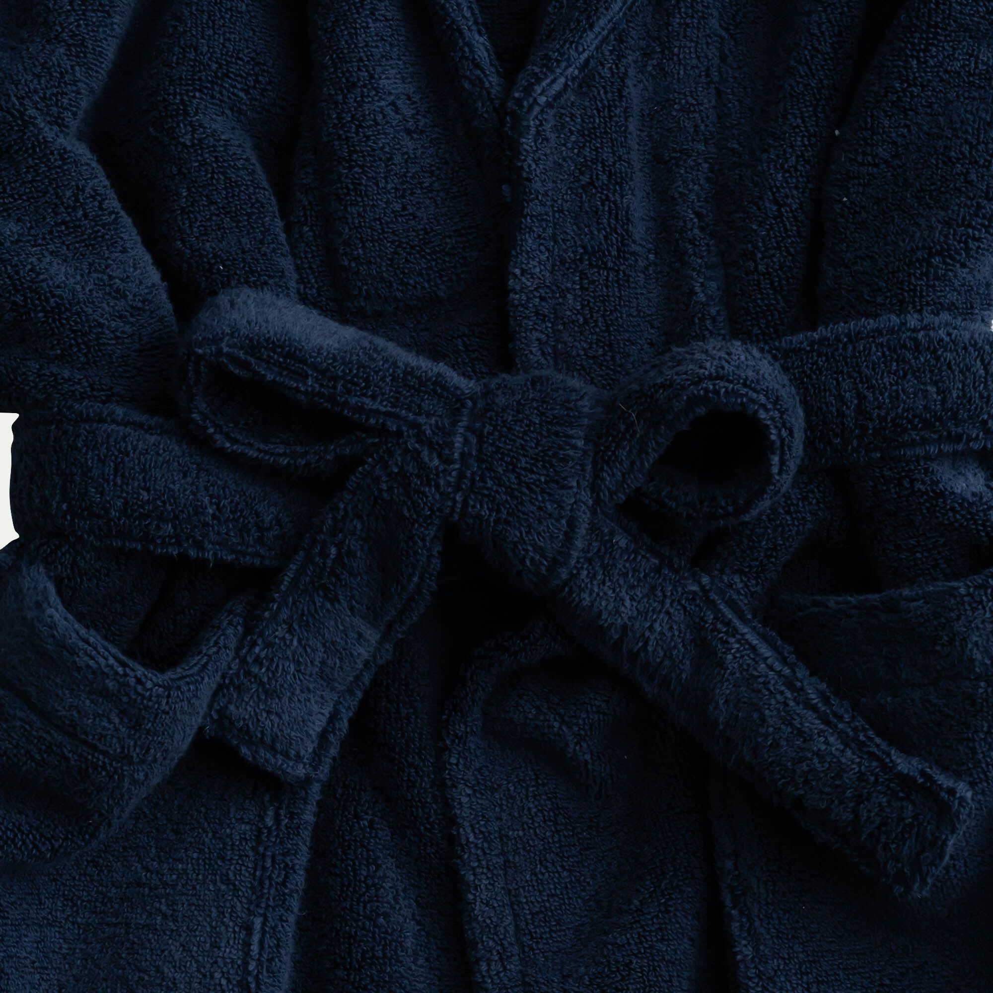 COCON - Peignoir en coton S/M - bleu céou