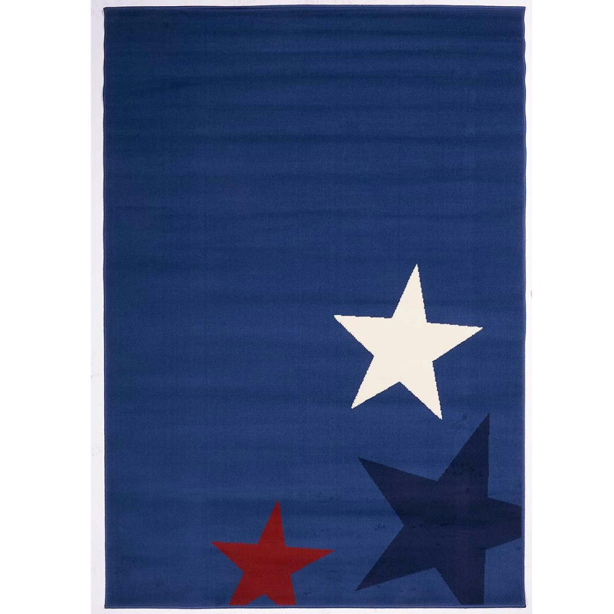 AF ENFANT STAR - Tapis enfant bleu 60x110