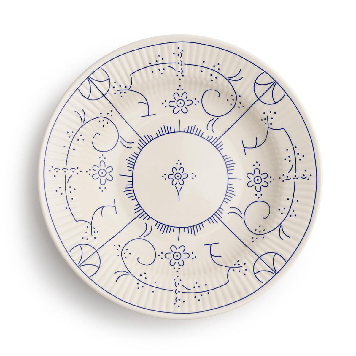 Royal Boch bord diep Copenhague - set van 6 - ø24,5cm - keramiek