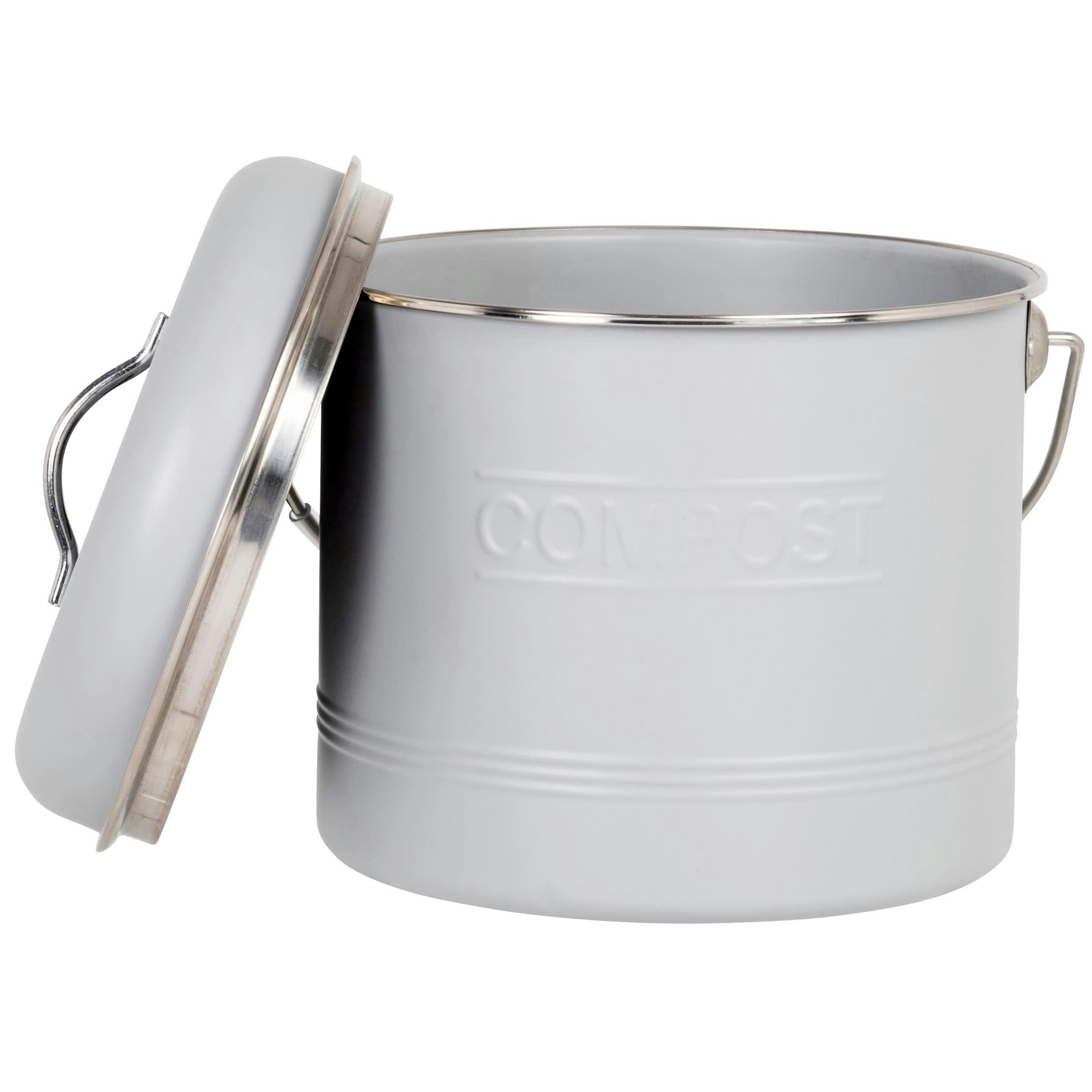 ESSENTIEL - Compost en métal gris