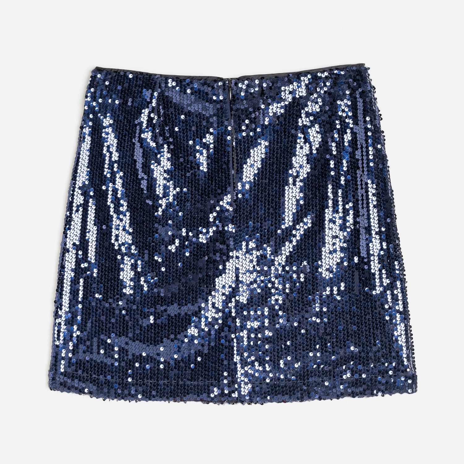 Mini jupe TEXTO marine en sequins