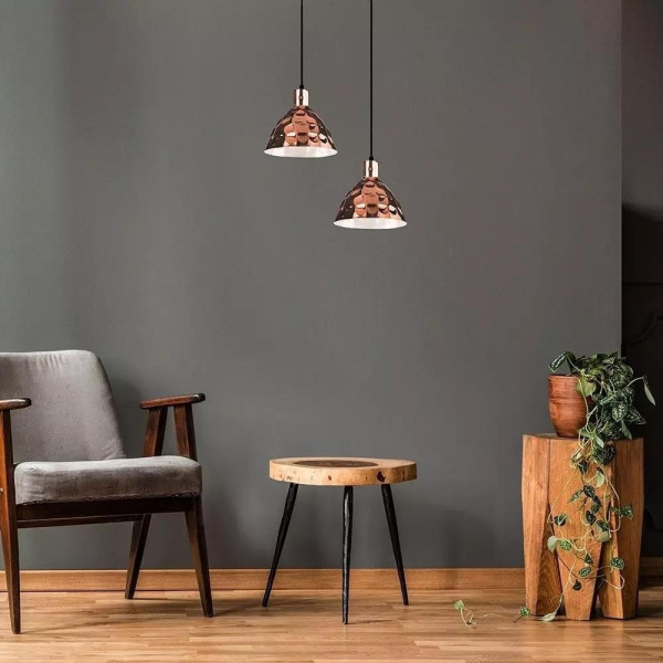 Lampa wisząca mosiężno-złota VT-8300 1xE27x60W wym: 100x30x30 cm V-TAC