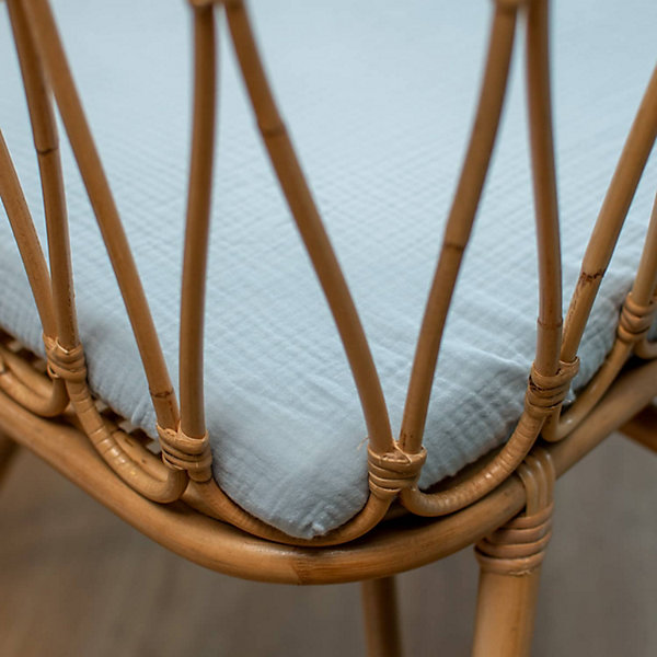 Drap housse berceau en gaze de coton Jeanne