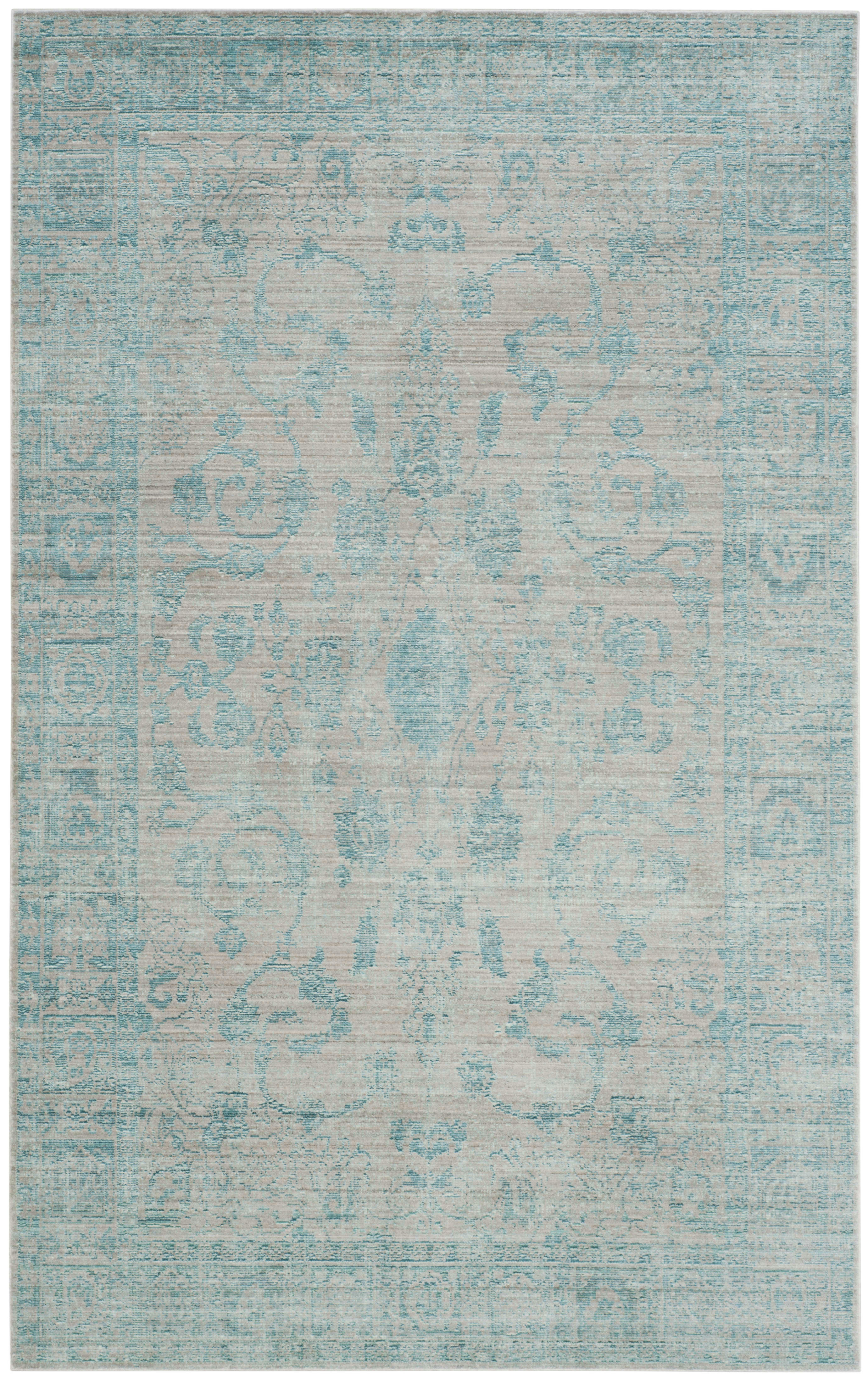VALENCIA - Tapis de salon interieur en bleu & multicolore, 152 x 244 cm