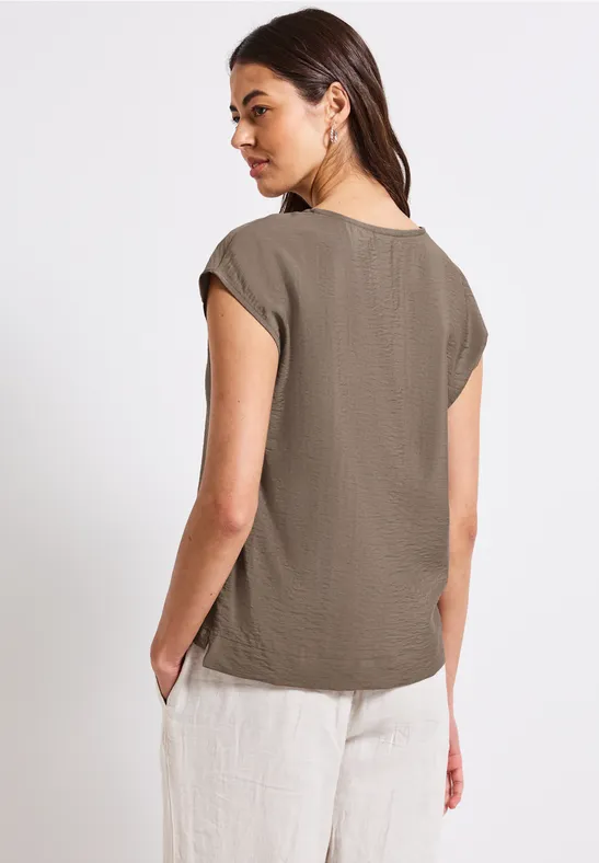 V-Neck Blusenshirt