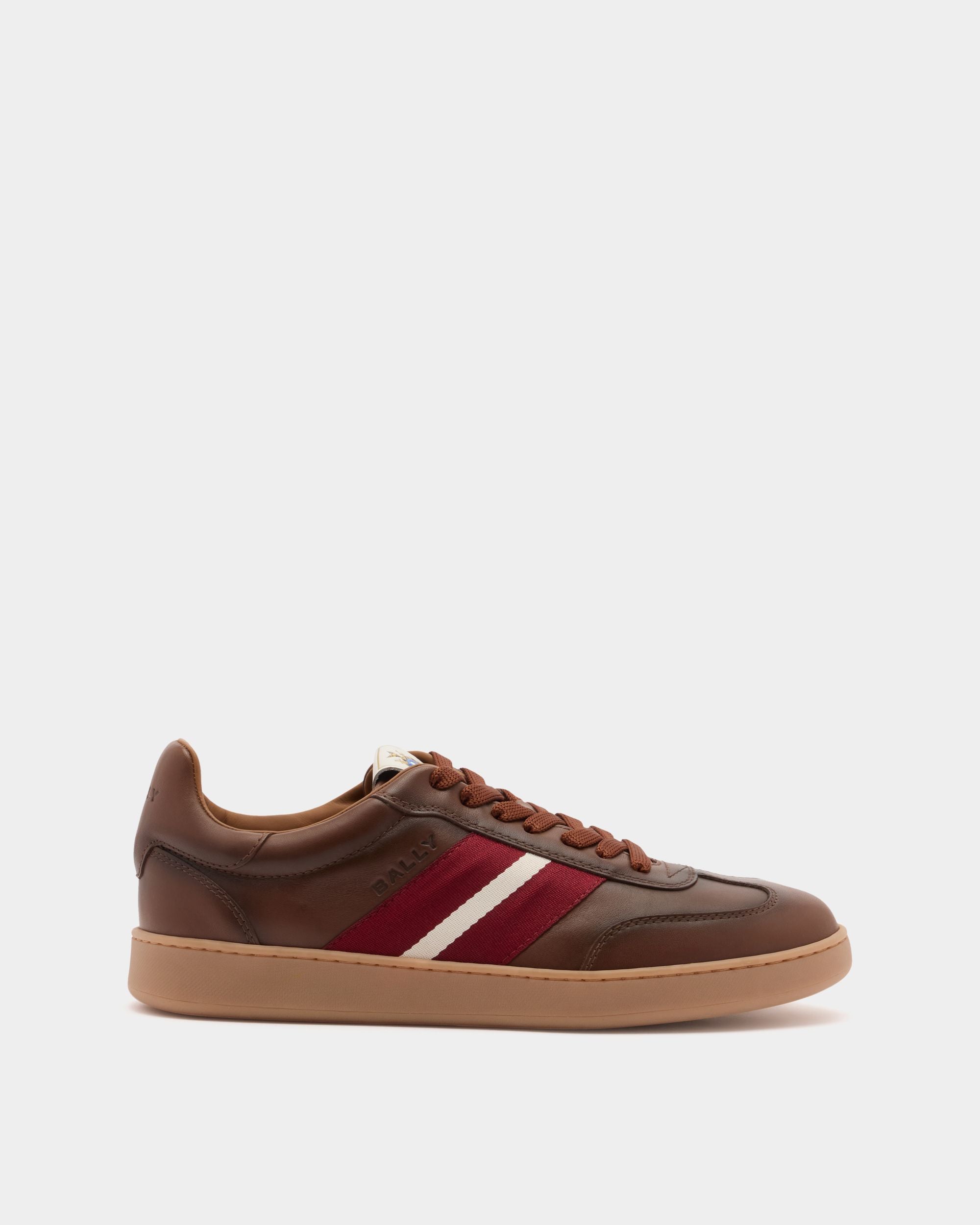 Retro Crest Sneaker Aus Leder In Braun
