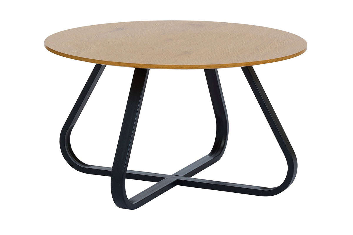BRAM Salontafel Marton - ø80 cm - Eiken