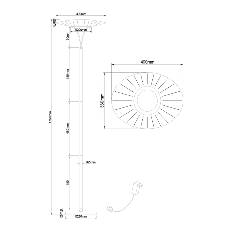Stehleuchte Vela
