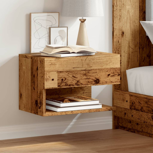 Szafka Nocna Stolik Komoda Brązowa Wisząca Do Sypialni 46x29,5x30 cm