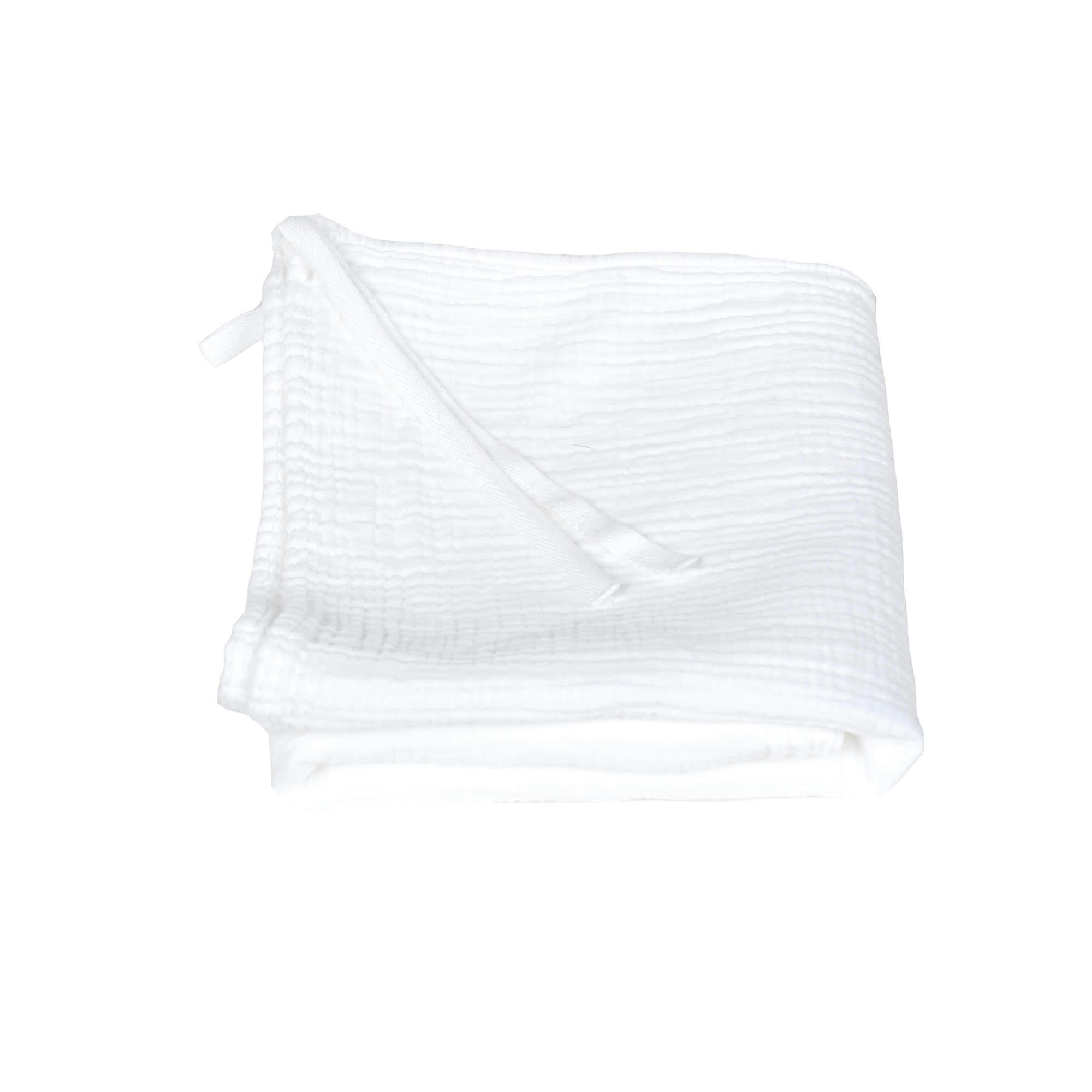 GAZE DE COTON - Torchon tablier en gaze de coton blanc 82X53 CM