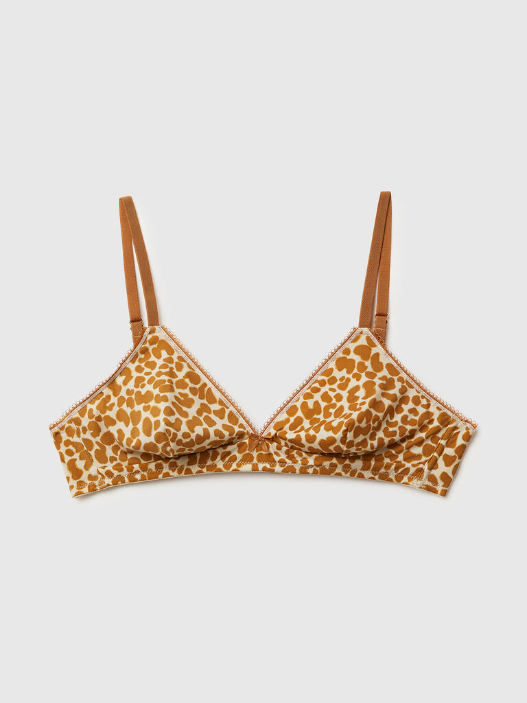 Animal print bra