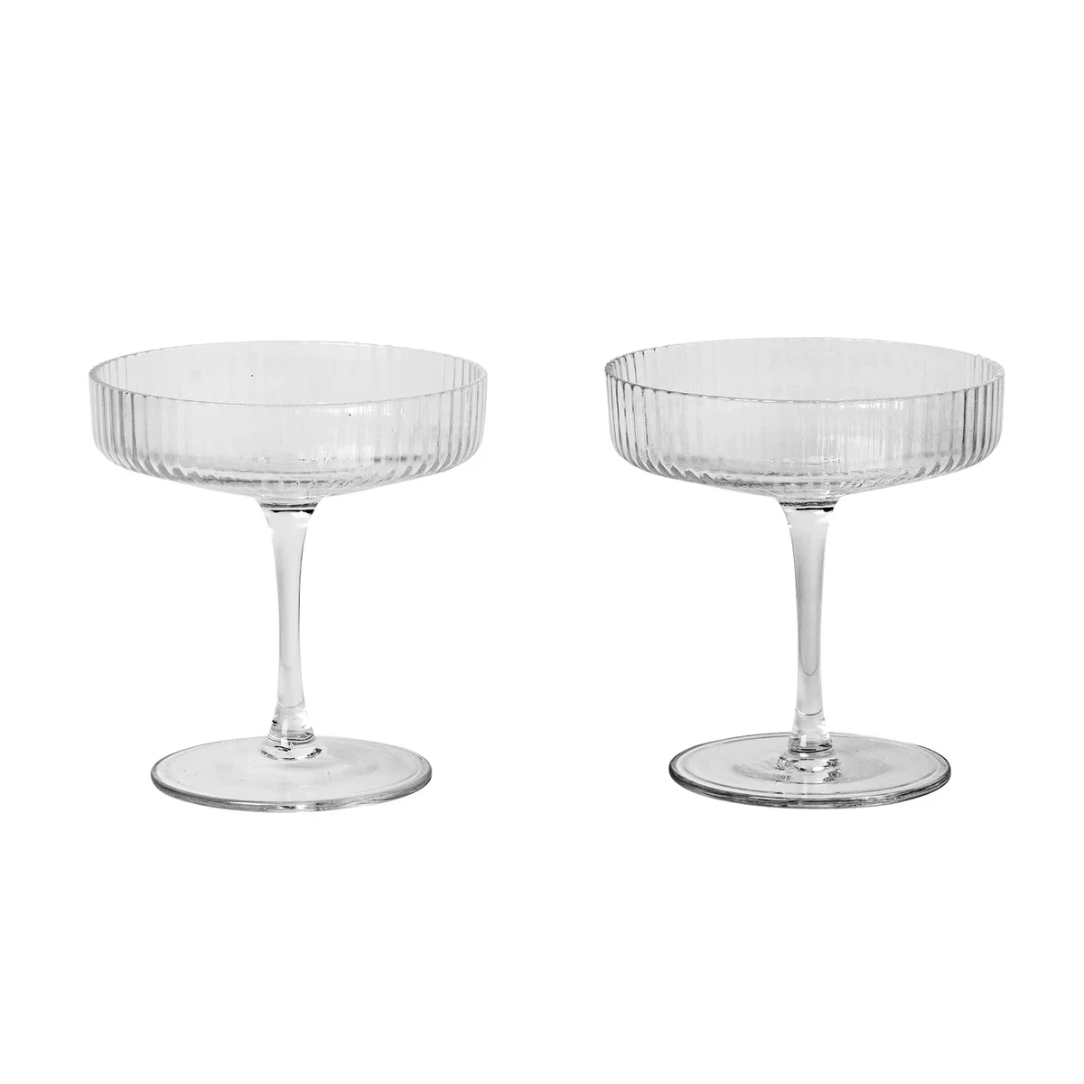 Ferm Living - Ripple Champagnerglas