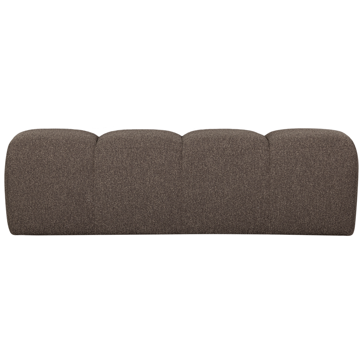 WOOOD eetbankje 164 cm Mojo - Bouclé - Bruin Melange - 49x164x45