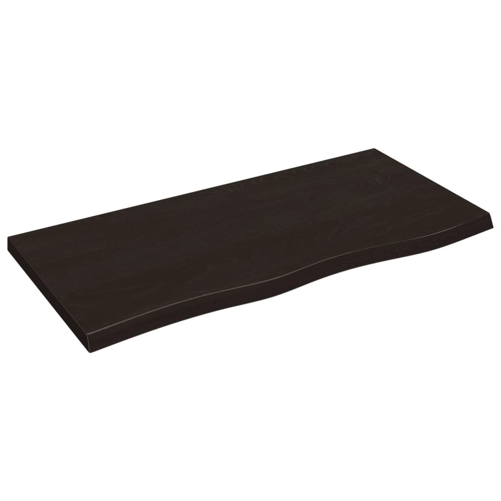 VidaXL Półka ciemnobrązowa 100x50x(2-4) cm