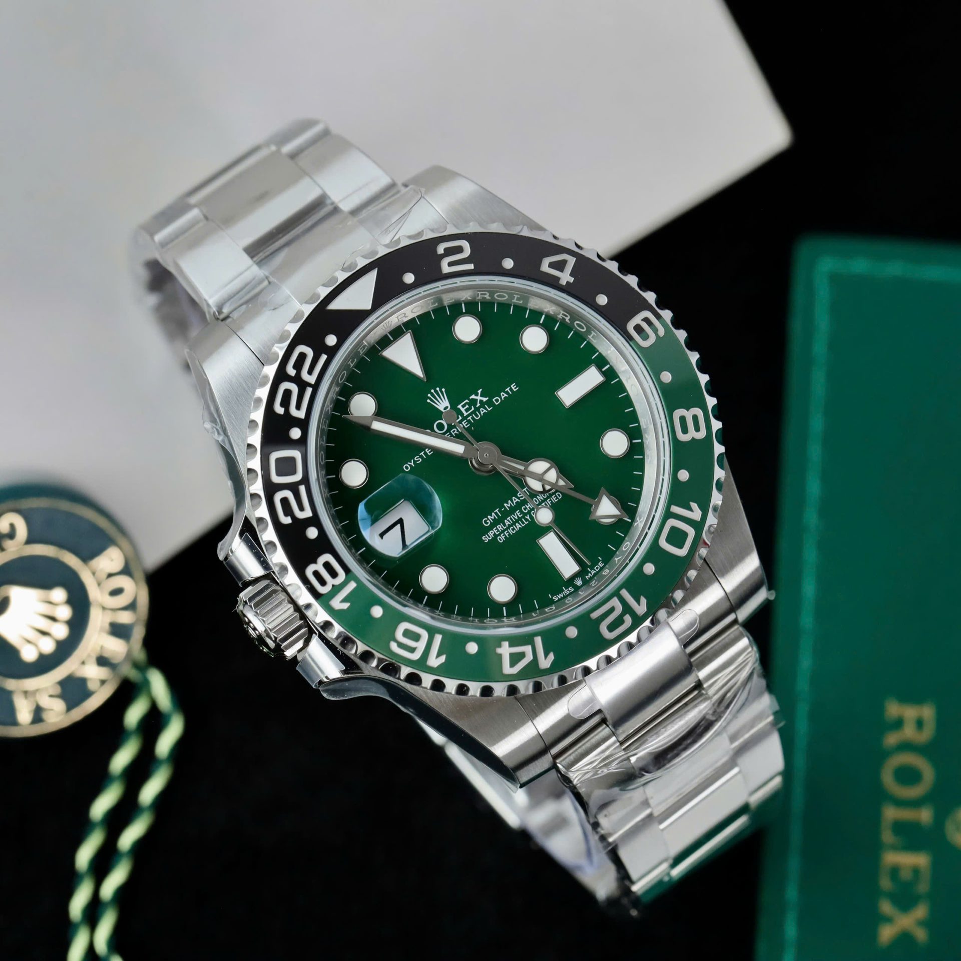 Rolex GMT-Master II 126729VTNR Absinthe 904L Steel Green Dial 40mm Oyster Super Clone