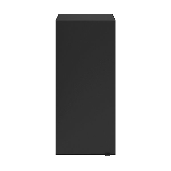Armoire de salle de bains noir mat l.40 x H.90 x P.36 cm, GoodHome Imandra