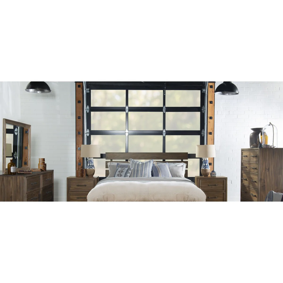 Lumberton Rugged Brown Queen Ladder Headboard