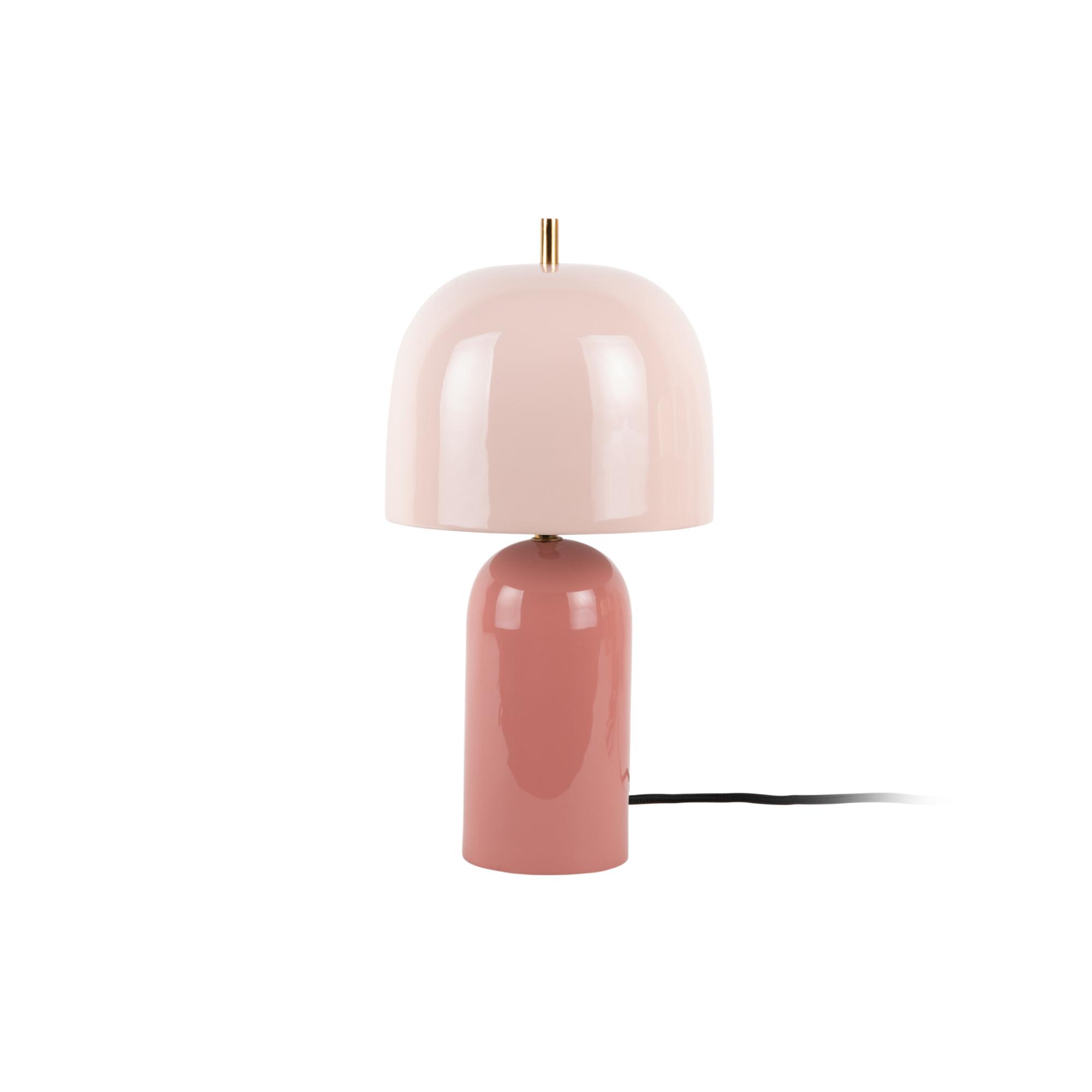 Leitmotiv tafellamp Rico - roze - Ø20cm