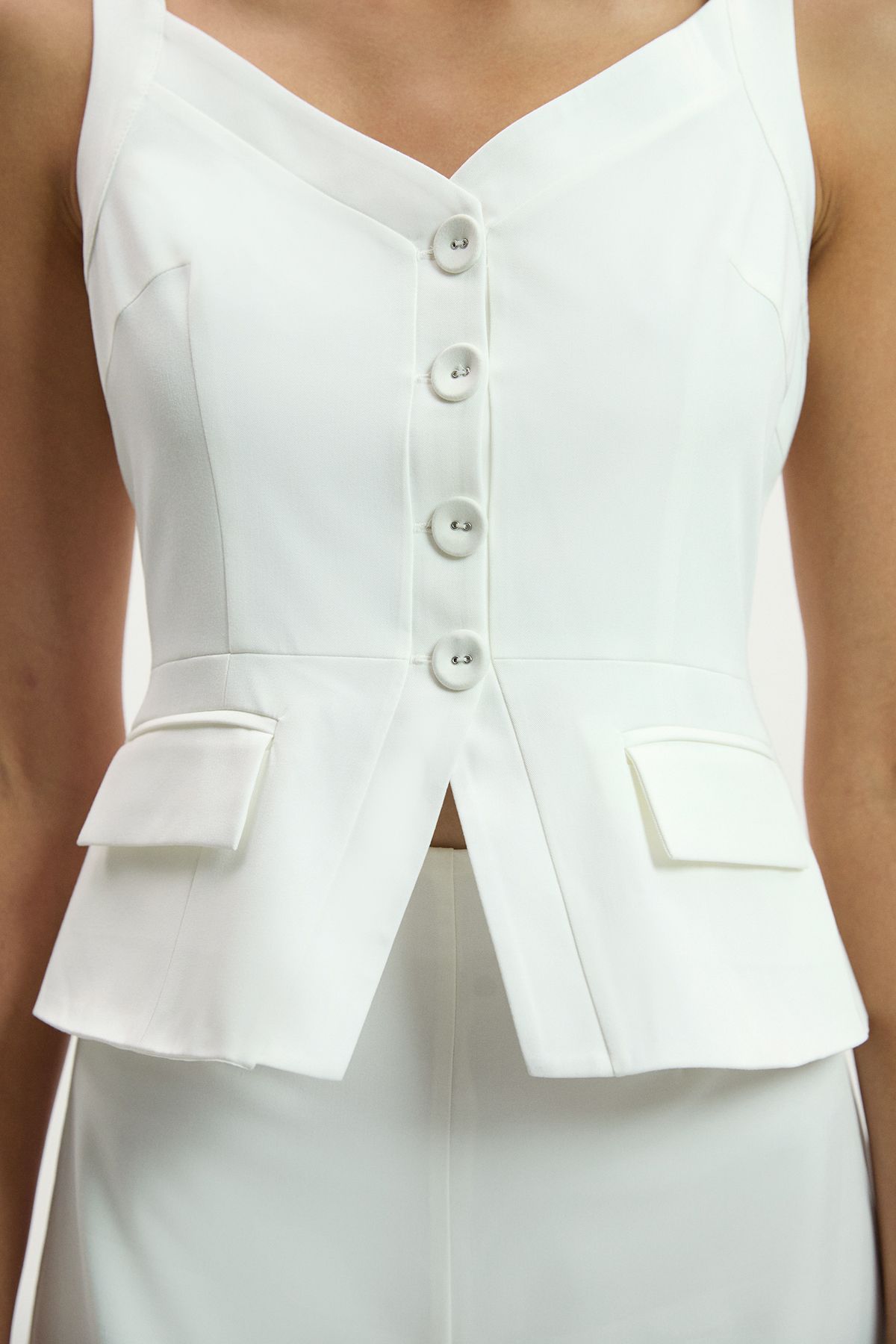 KarenMillen Petite Tailored Tux Wide Leg Jumpsuit