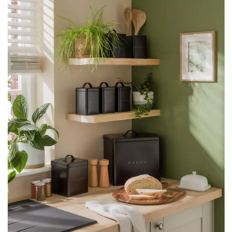 Habitat 7 Piece Carbon Steel Storage Set - Black