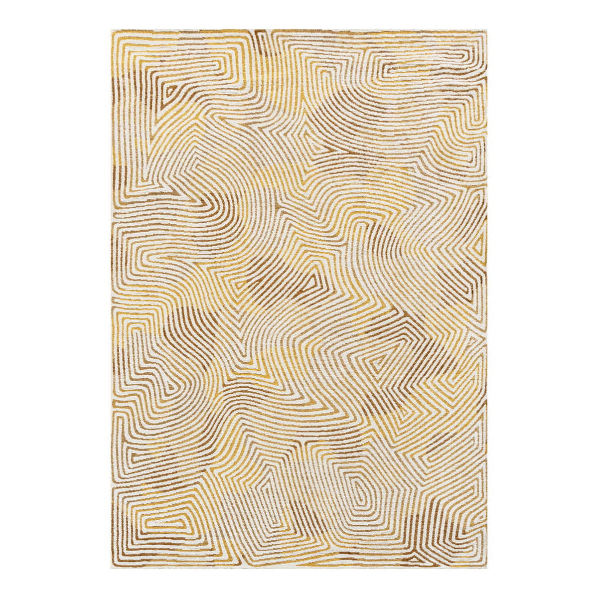 Louis De Poortere vloerkleed Yellow Hippy - geel - 80x150cm