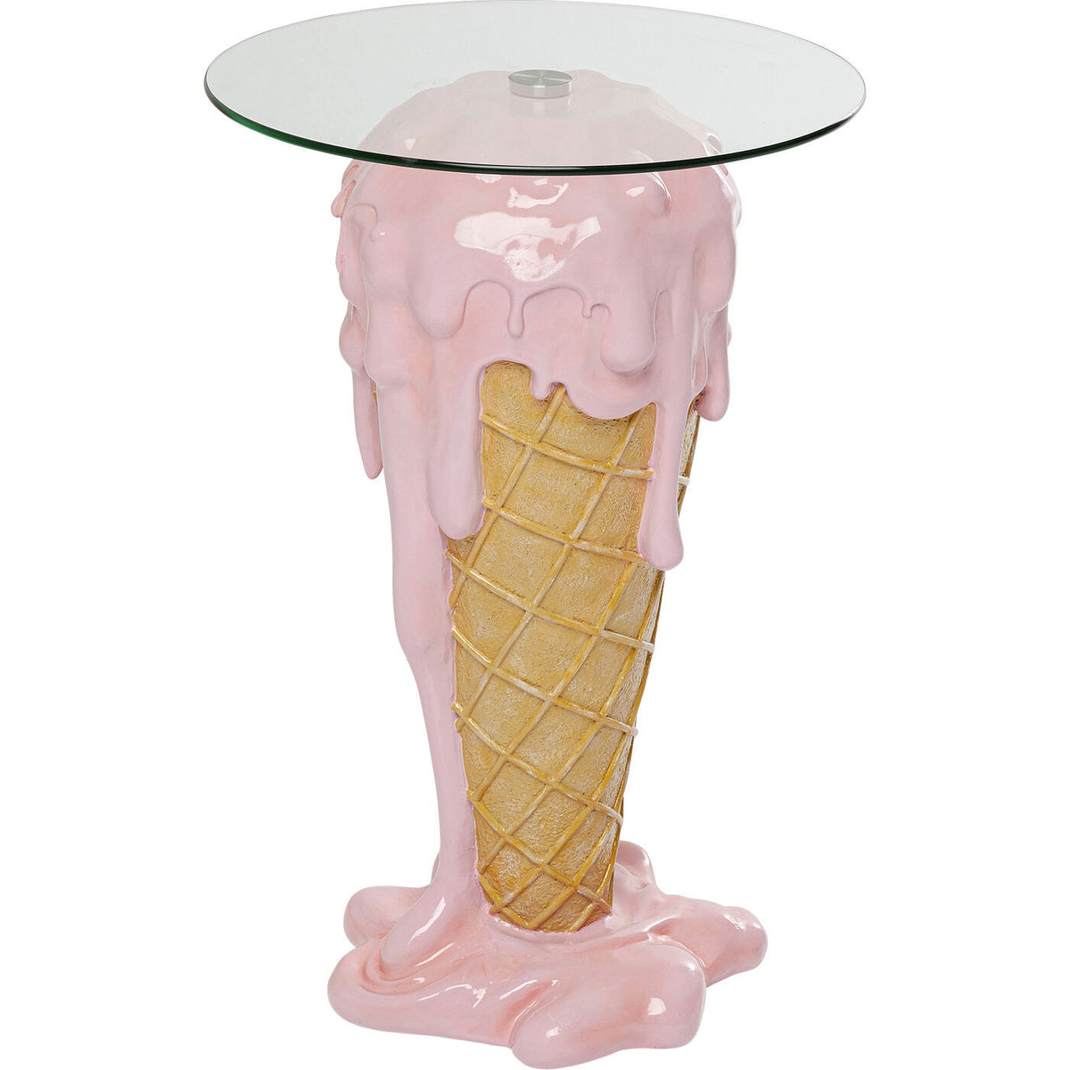 Kare Design Bartafel ijs roze Ø48cm