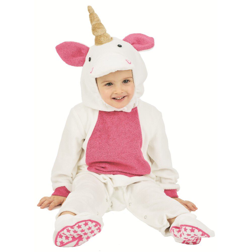 Déguisement bébé licorne blanche et rose 18/24 mois
