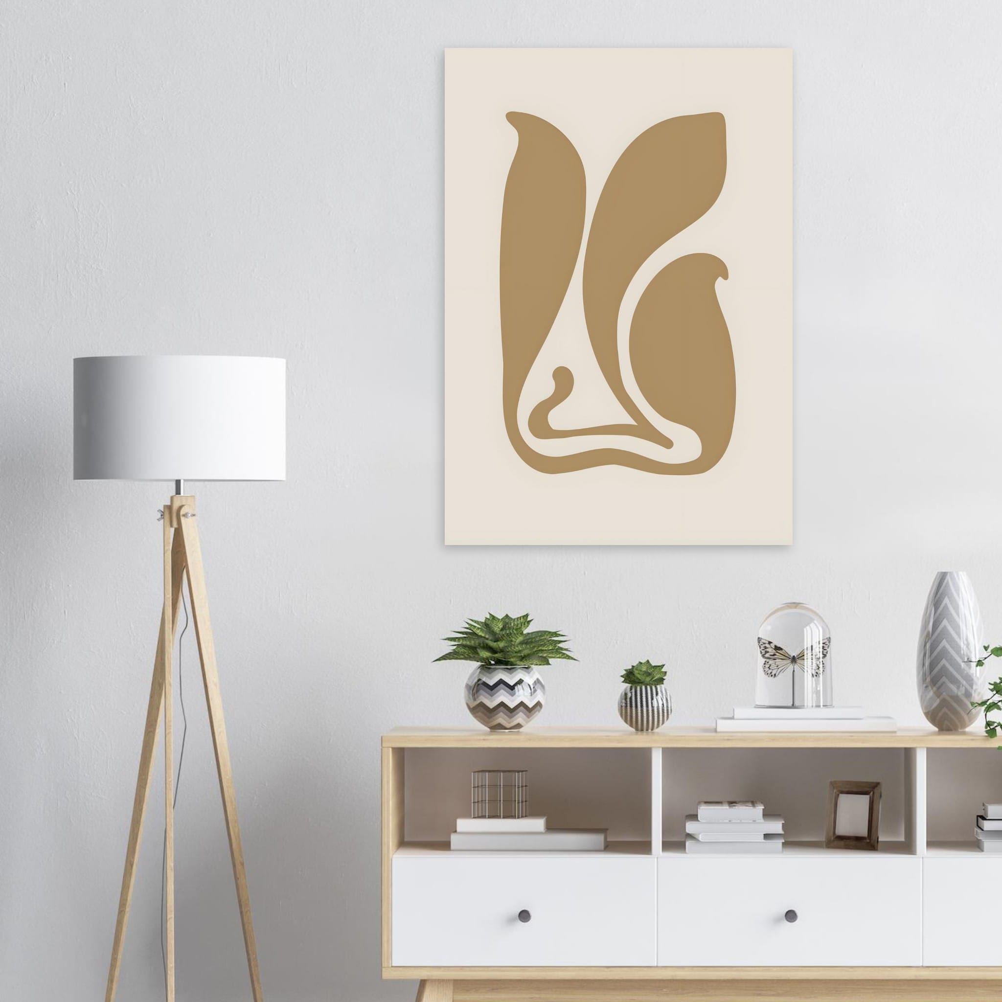 Artfulprints Poster Matisse – Abstract stillness  - 70x100 cm - Taupe