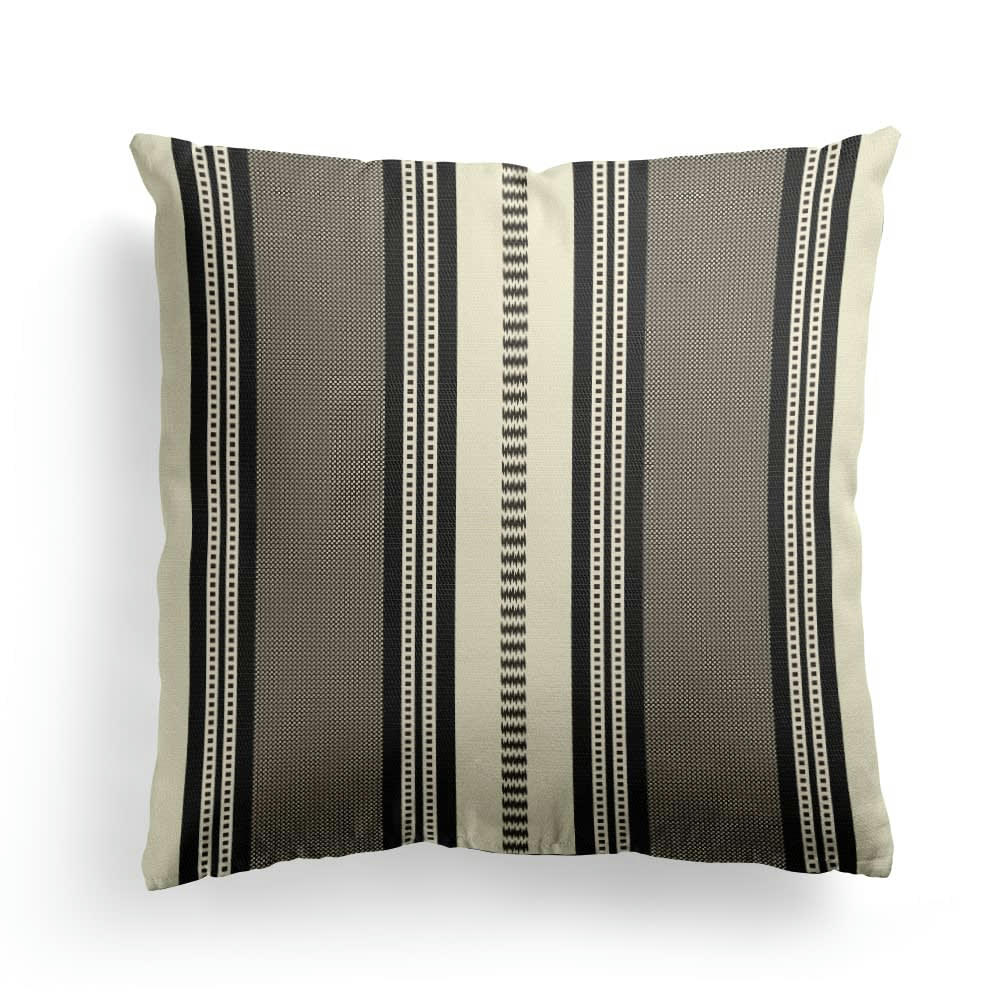 BARNE - Housse de coussin coton Noir 40x40 cm