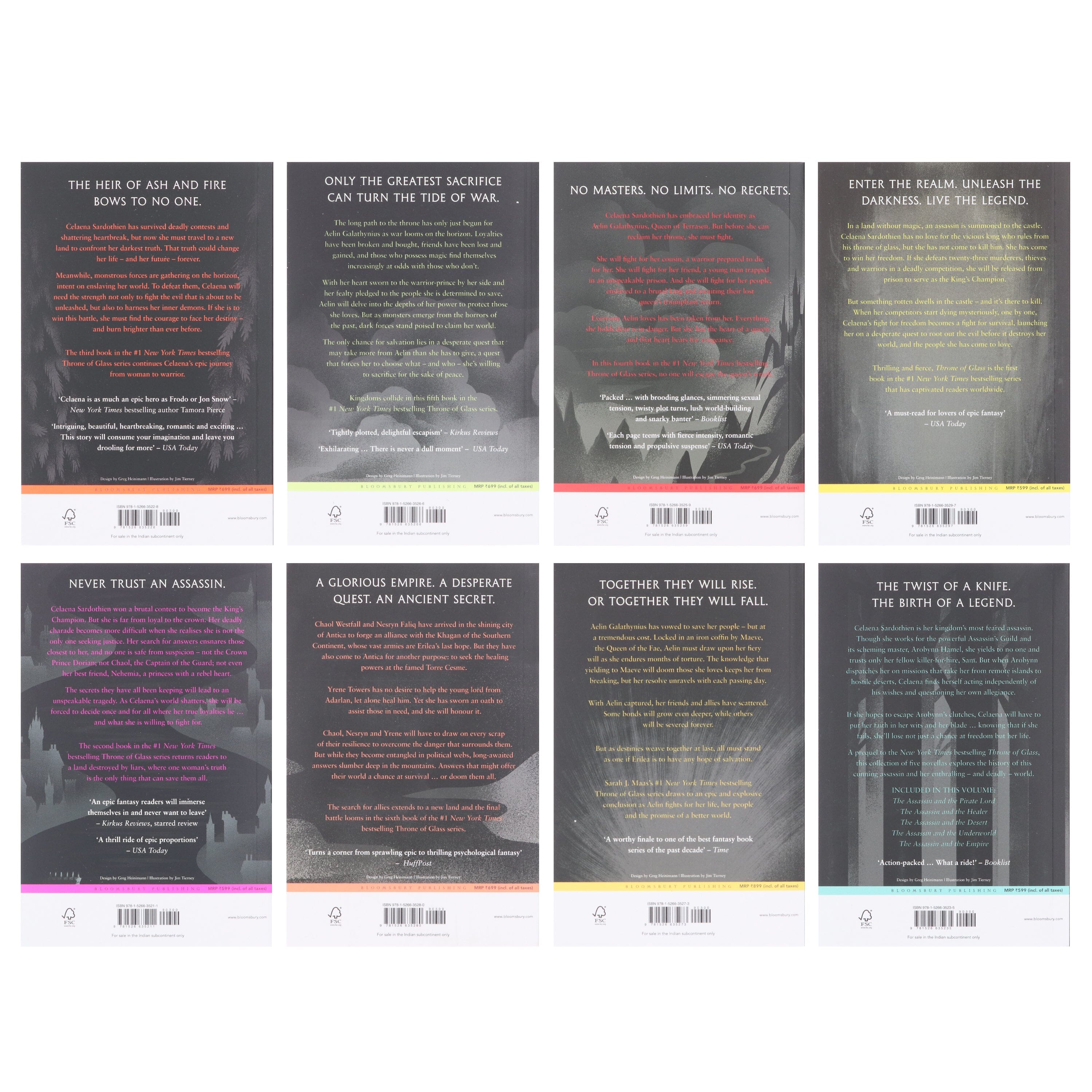 Throne of Glass by Sarah J. Maas 8 Books Collection Box Set - Age 12+ - Paperback