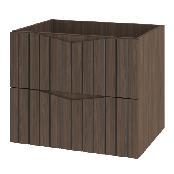 Zestaw Łazienkowy 140cm Ryflowane Fronty Dąb Orzech Stella
