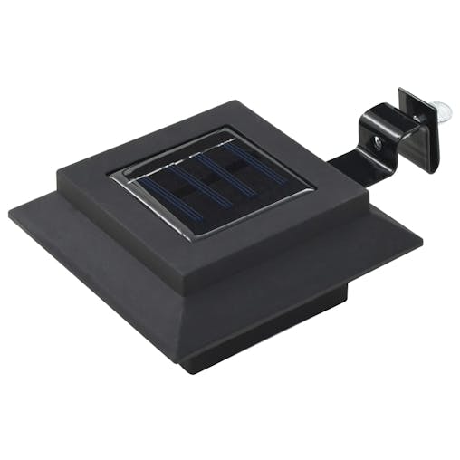 NNEVL Outdoor Solar Lamps 12 pcs LED Square 12 cm Black