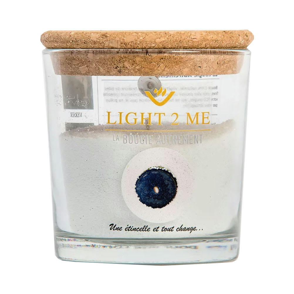 - Bougie en poudre 250 grs la bougie autrement bleu pailleté