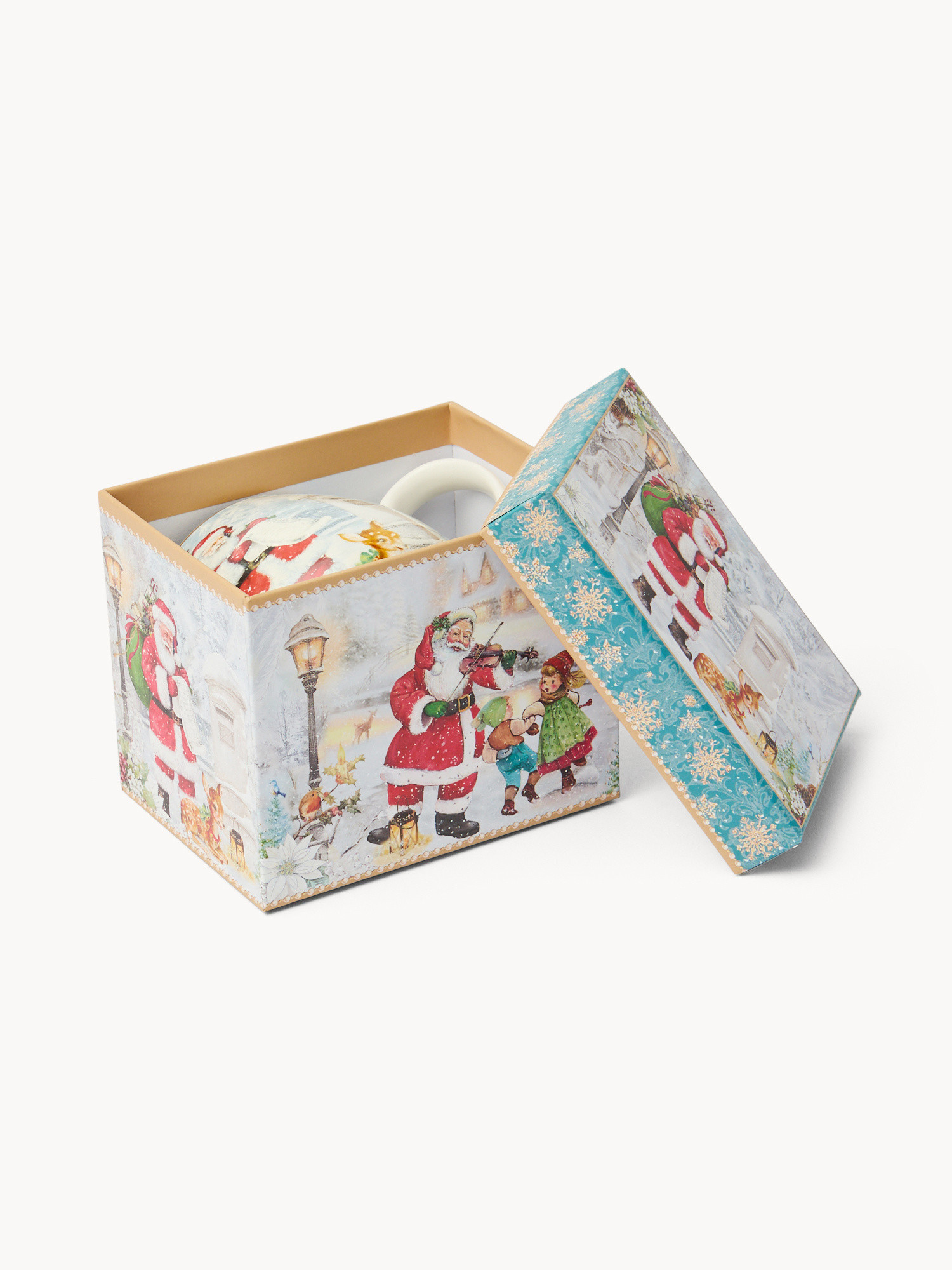 Mug in new bone china Babbo Natale vintage