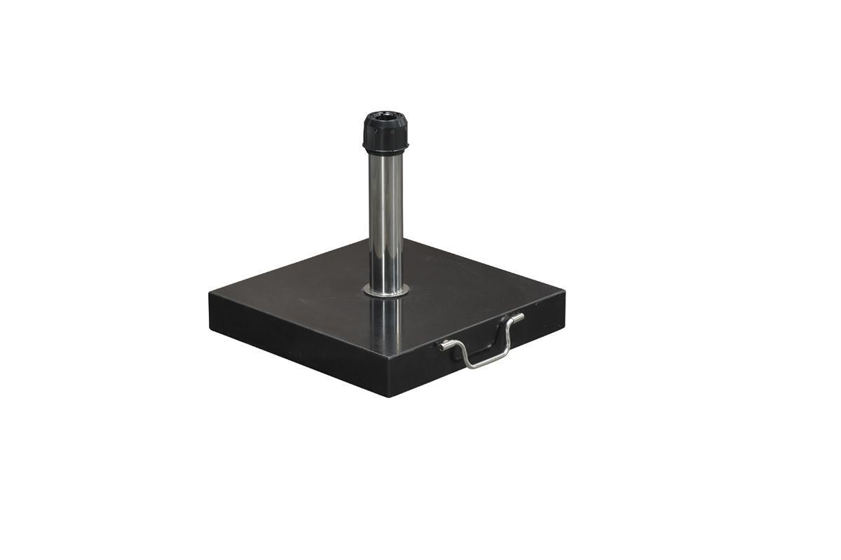 Cosmo granieten parasolvoet - 40 kg - zwart gepolijst