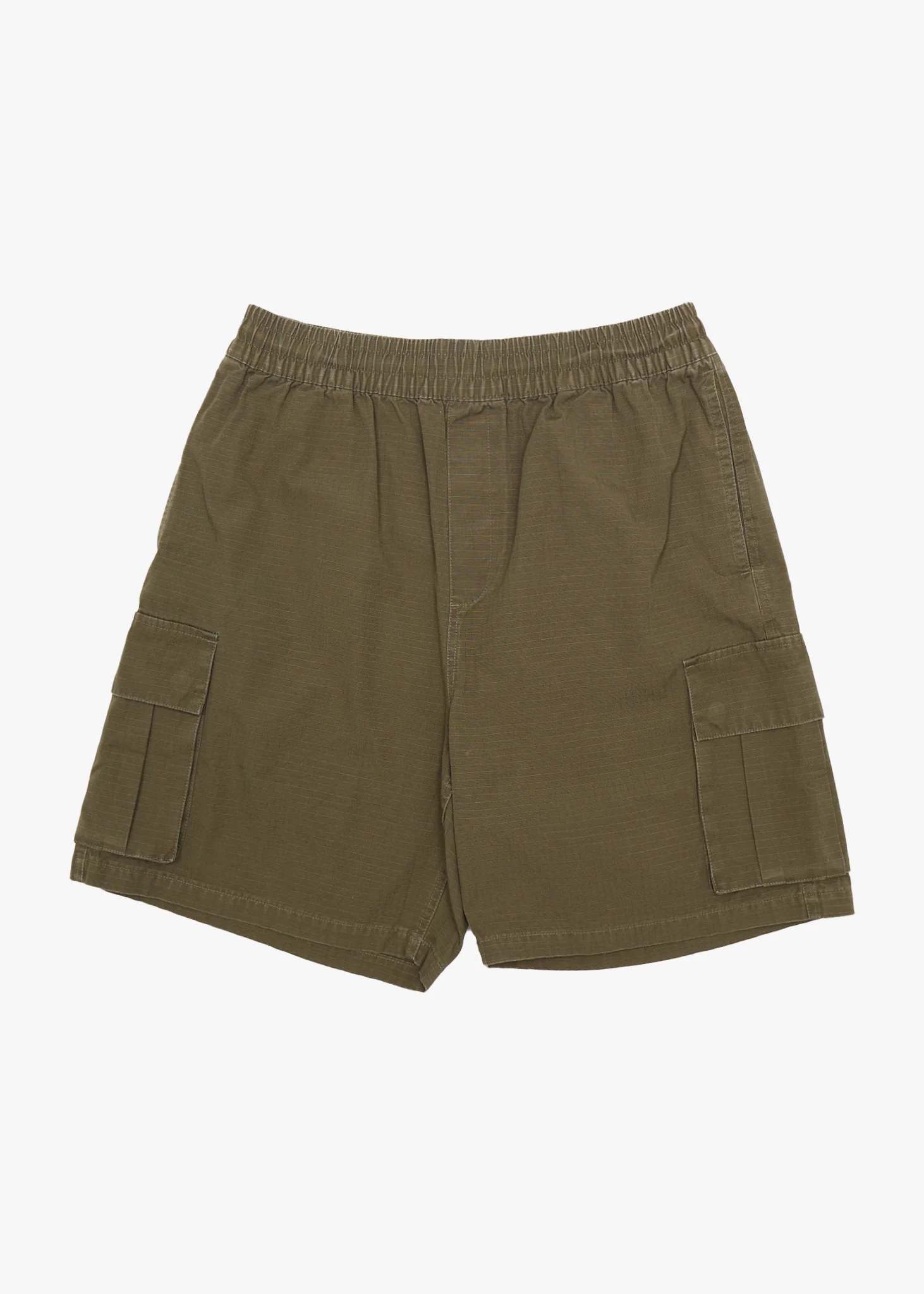 AFENDS Mens Ripped Out 98 - Oversized Cargo Short 20 - Deep Olive