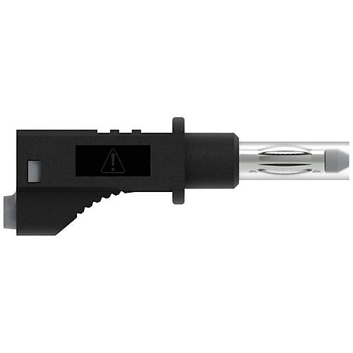Electro PJP 2217/600V-CD1-50N Cordon de mesure banane 4 mm 50 cm noir, 36 A, CAT II 600 V