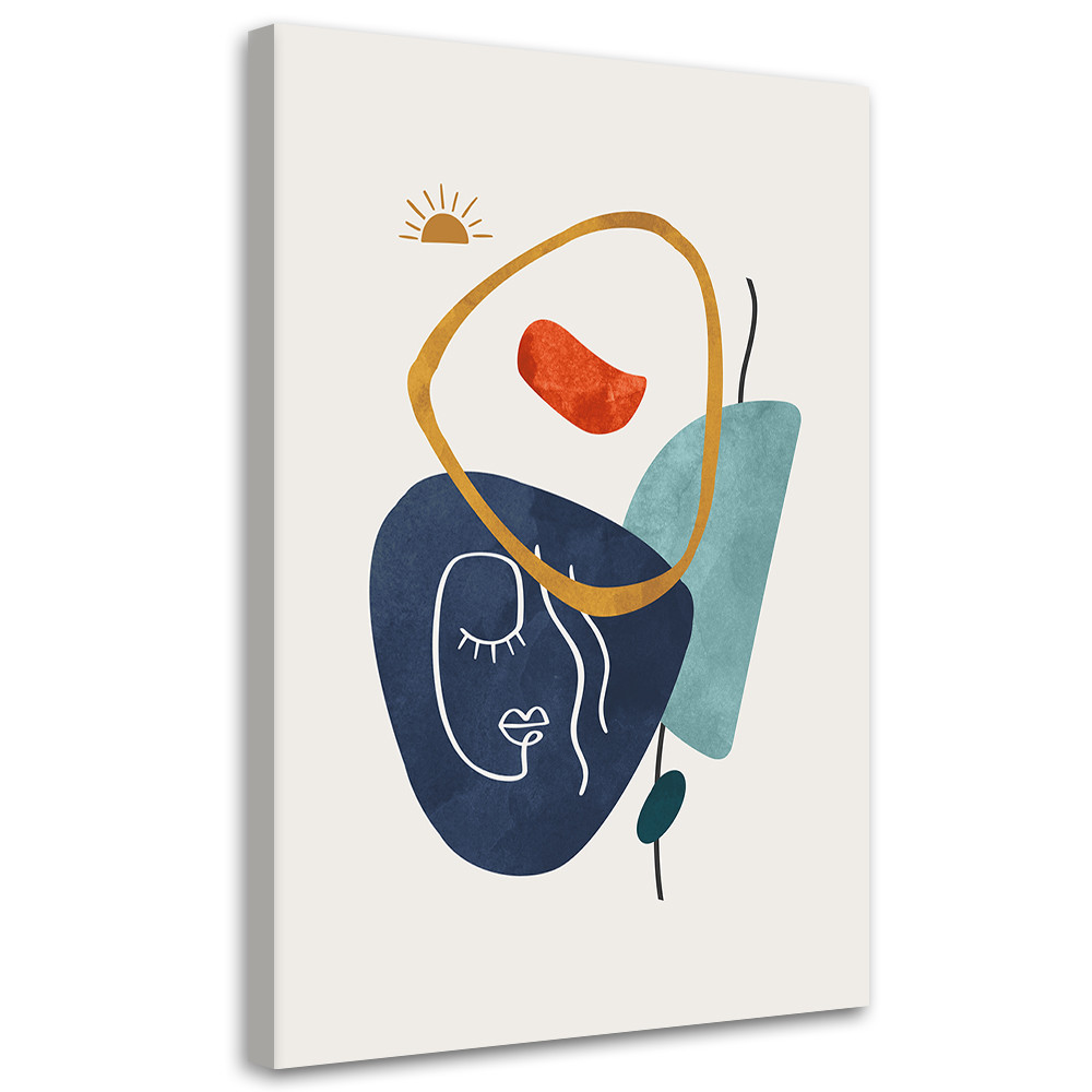 Feeby Obraz na płótnie, Symbole i kształty boho 40x60